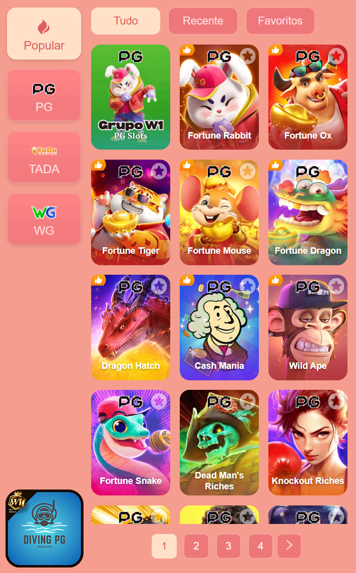 Slots online da divingpg.com com jackpots progressivos